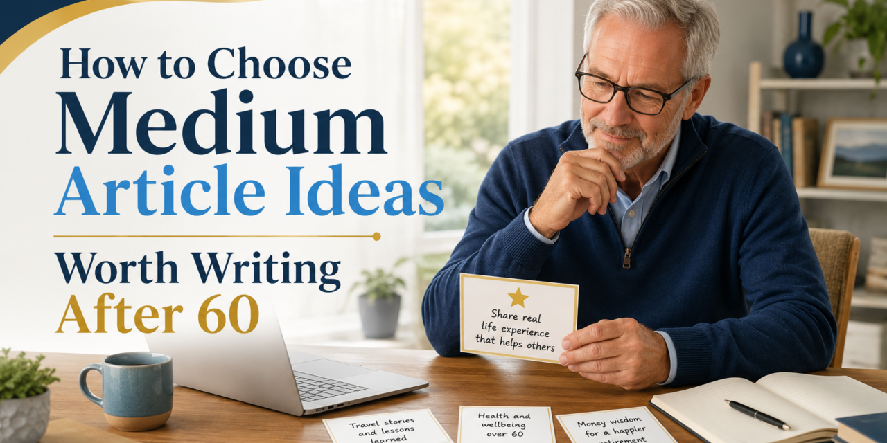 How to Choose Medium Article Ideas Worth Writing After 60