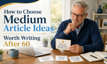 How to Choose Medium Article Ideas Worth Writing After 60