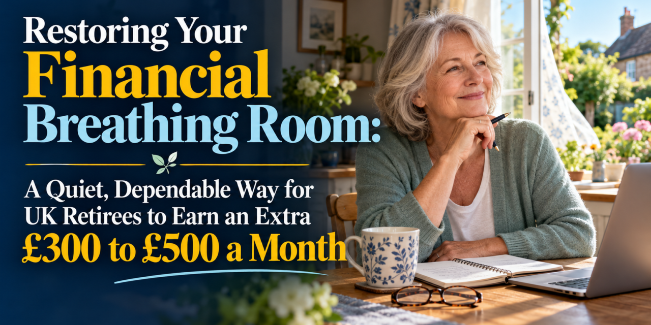 How to Supplement Your Pension from Home: Earn an Extra £300–£500 Monthly